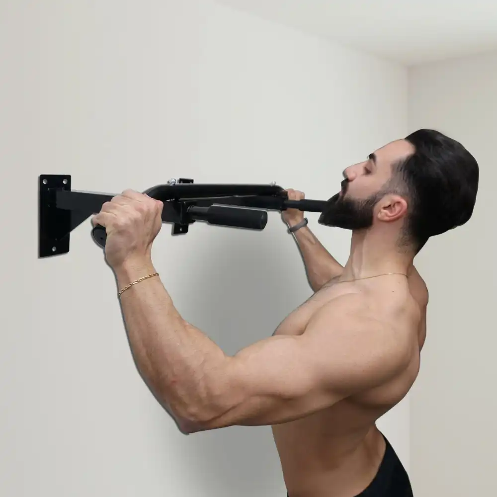 Barra Sbarra in Acciaio per Trazioni Flessioni Allenamento Palestra Fitness Muro
