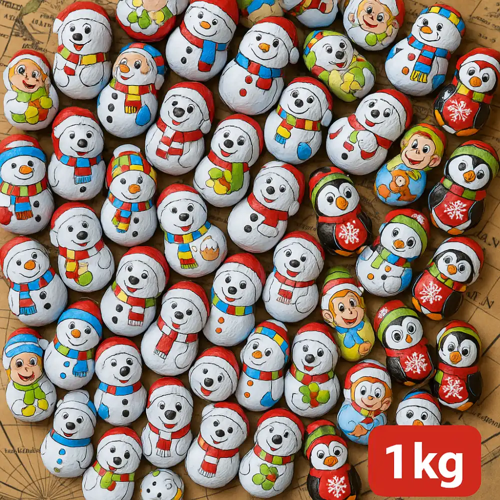 Tenerotti Natale Assortiti Cioccolato Al Latte 1Kg Dolcetti Natalizi Decorativi
