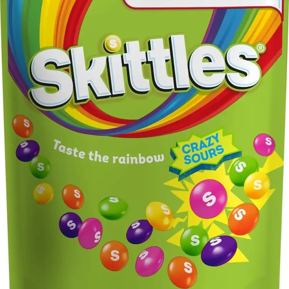 Skittles Crazy Sours 15x136g Caramelle Frutta Aspro Display Box Nuova