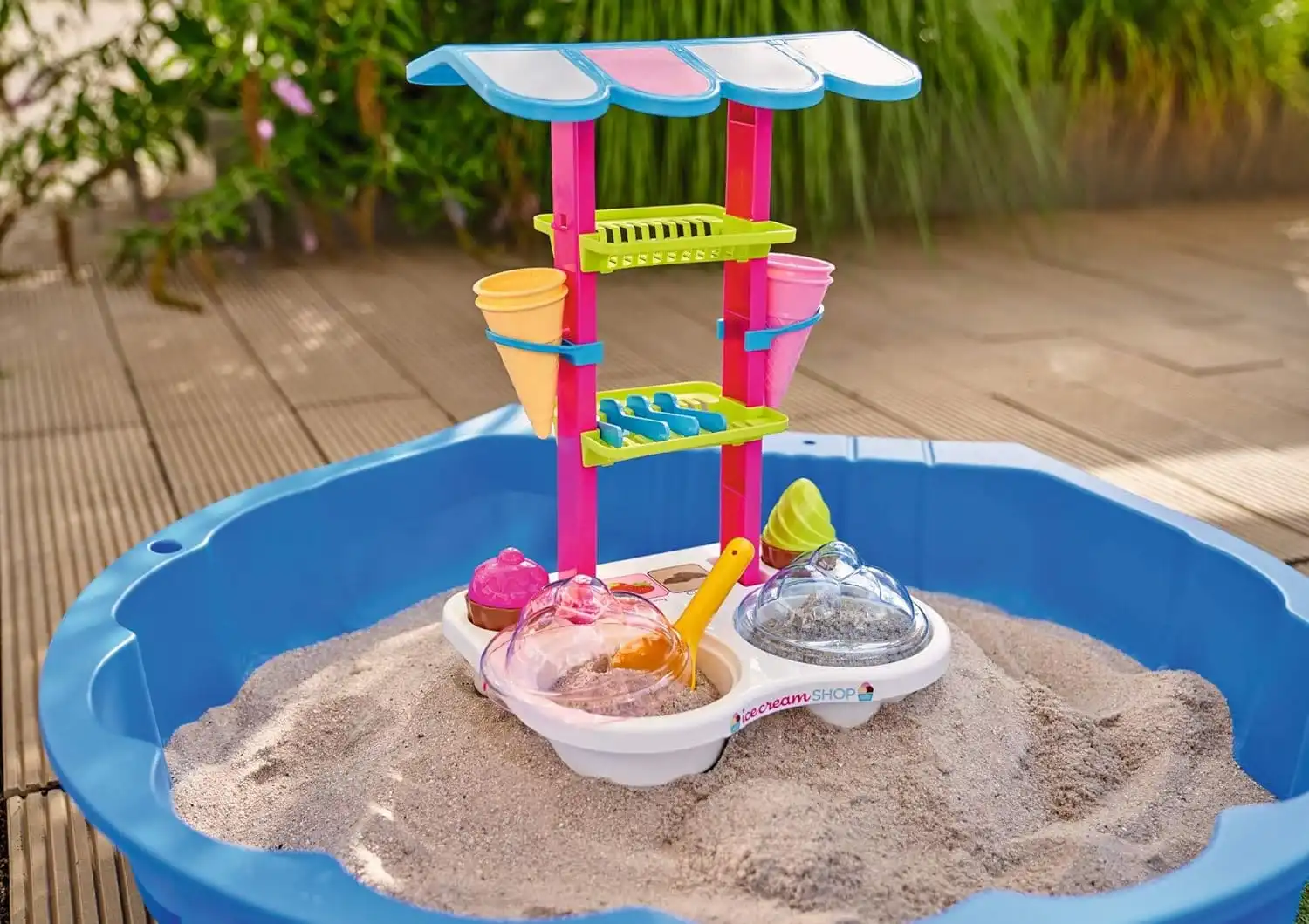 Gioco Bambini Gelateria Portatile con Accessori Gioco Spiaggia Sabbia Mare