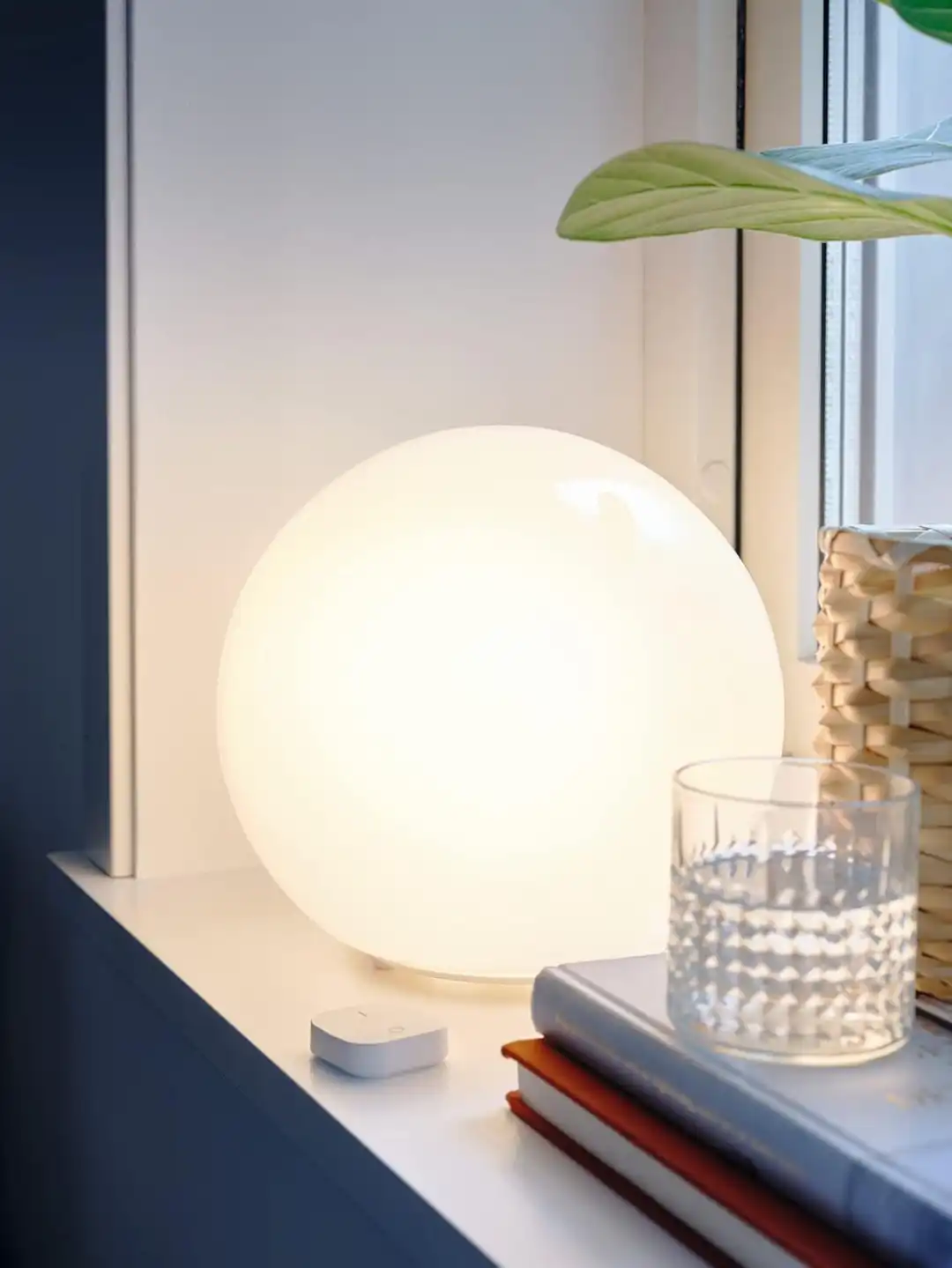 IKEA Fado Lampada Da Tavolo Bianca 25Cm Vetro Opalino Illuminazione Interni Home