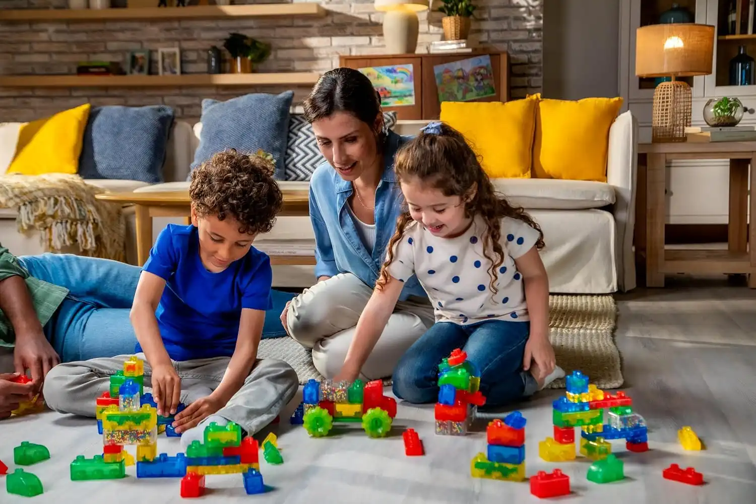 Jelly Blox Kit Veicolo 35 Mattoncini Tattili per Creare un Camion Costruzioni 2+