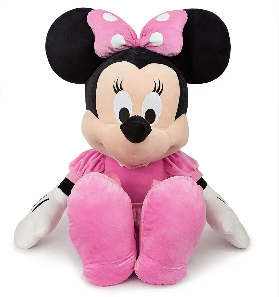 Disney Minnie Jumbo cm 120 Peluche Minnie Mouse Morbido e Peloso Bambini