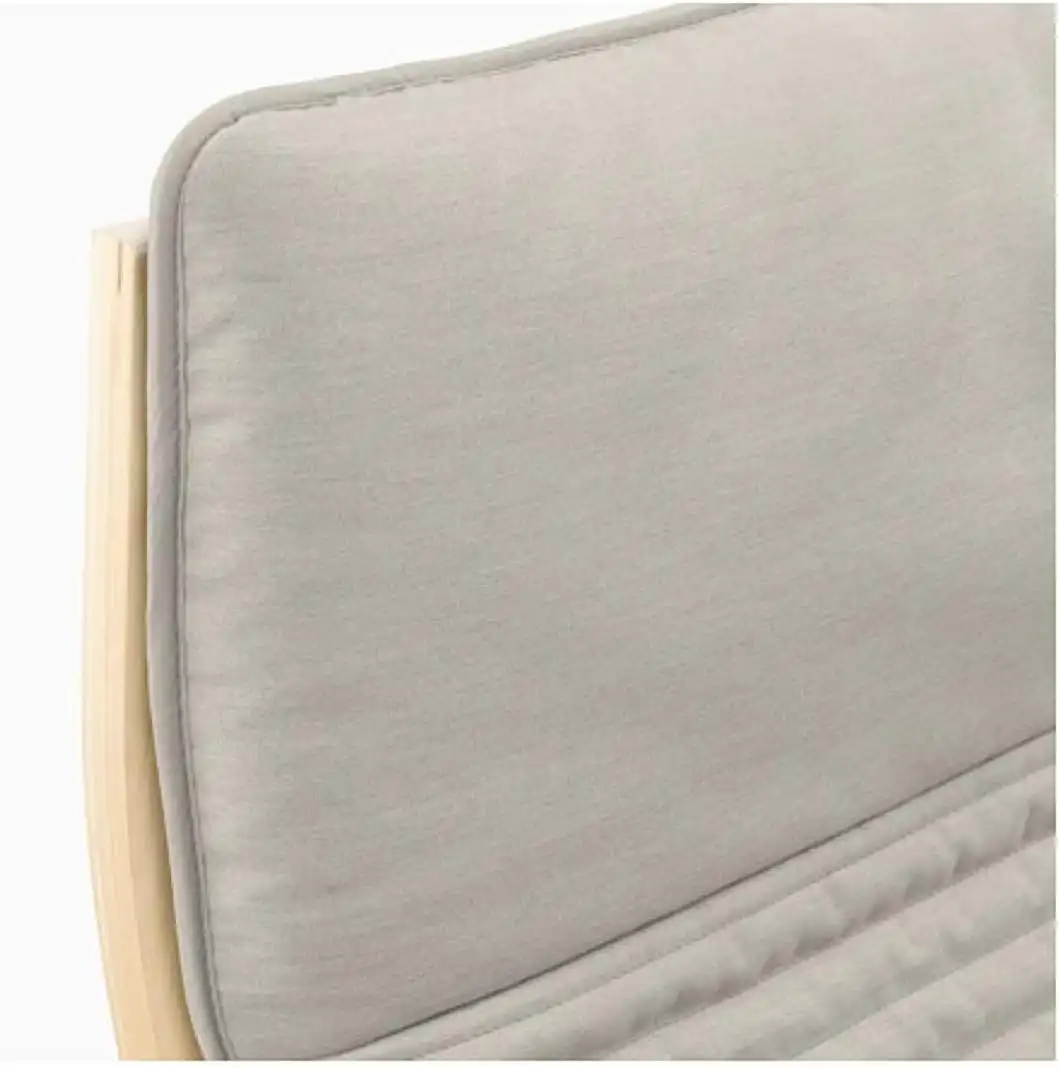IKEA POANG Poltrona in Betulla con Cuscino Knisa Beige Chiaro Relax Casa
