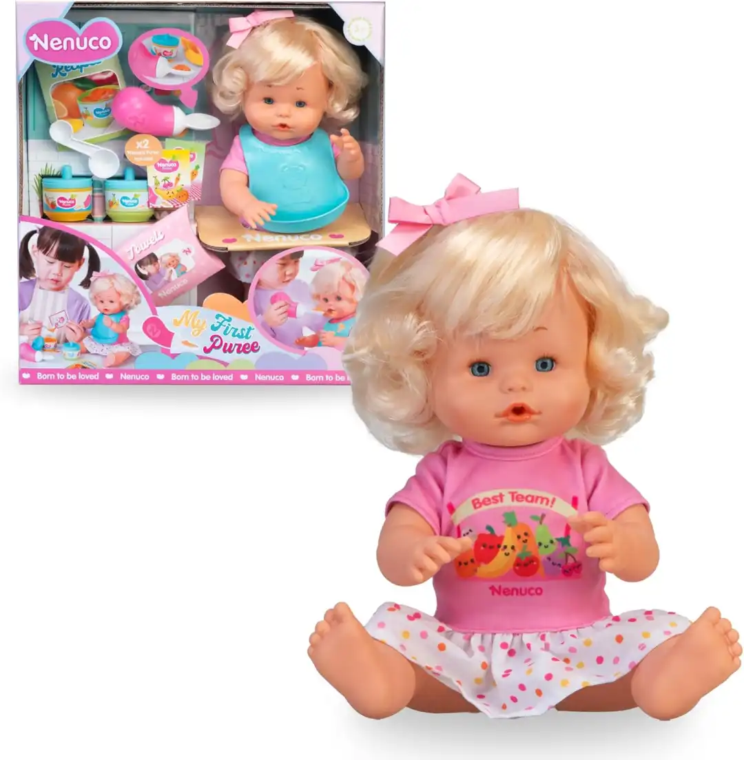 Nenuco Prima Pappa Bambola 35Cm Con Accessori Cucina E Pappa Gioco Bambini 3+