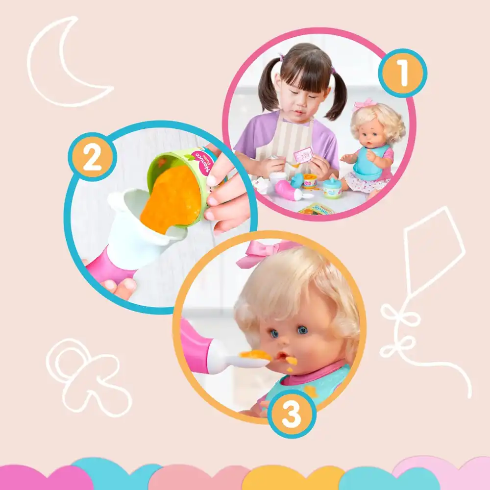 Nenuco Prima Pappa Bambola 35Cm Con Accessori Cucina E Pappa Gioco Bambini 3+