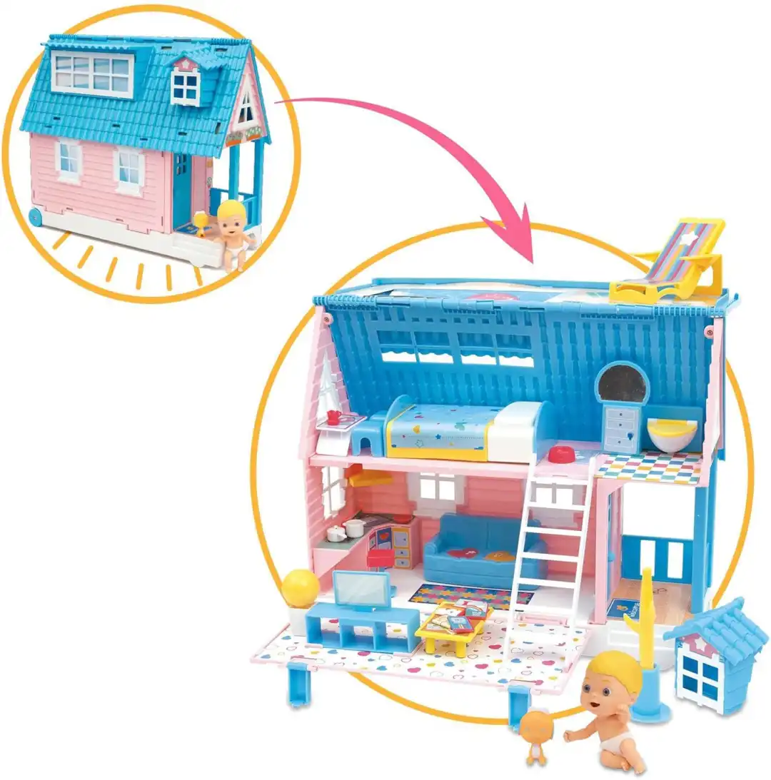 Cicciobello Amicicci Casa Trolley – Playset Valigia con Accessori e Bambolotto