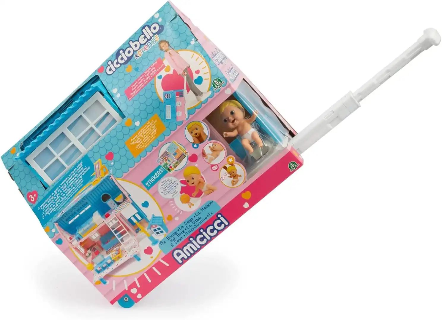 Cicciobello Amicicci Casa Trolley – Playset Valigia con Accessori e Bambolotto