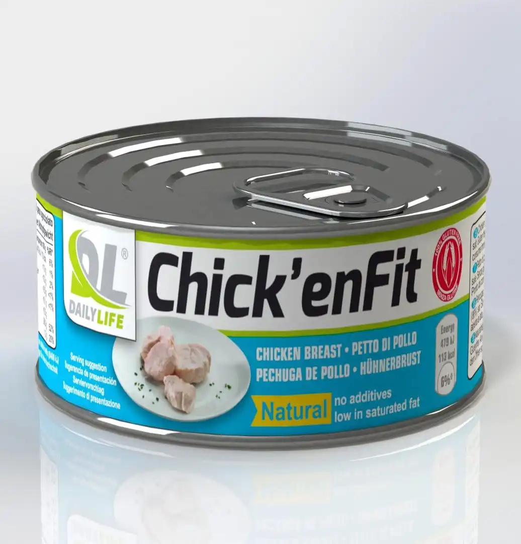 Petto di Pollo in Scatola 150g Chick’enFit 26% Proteine - Pack 12 Monodose