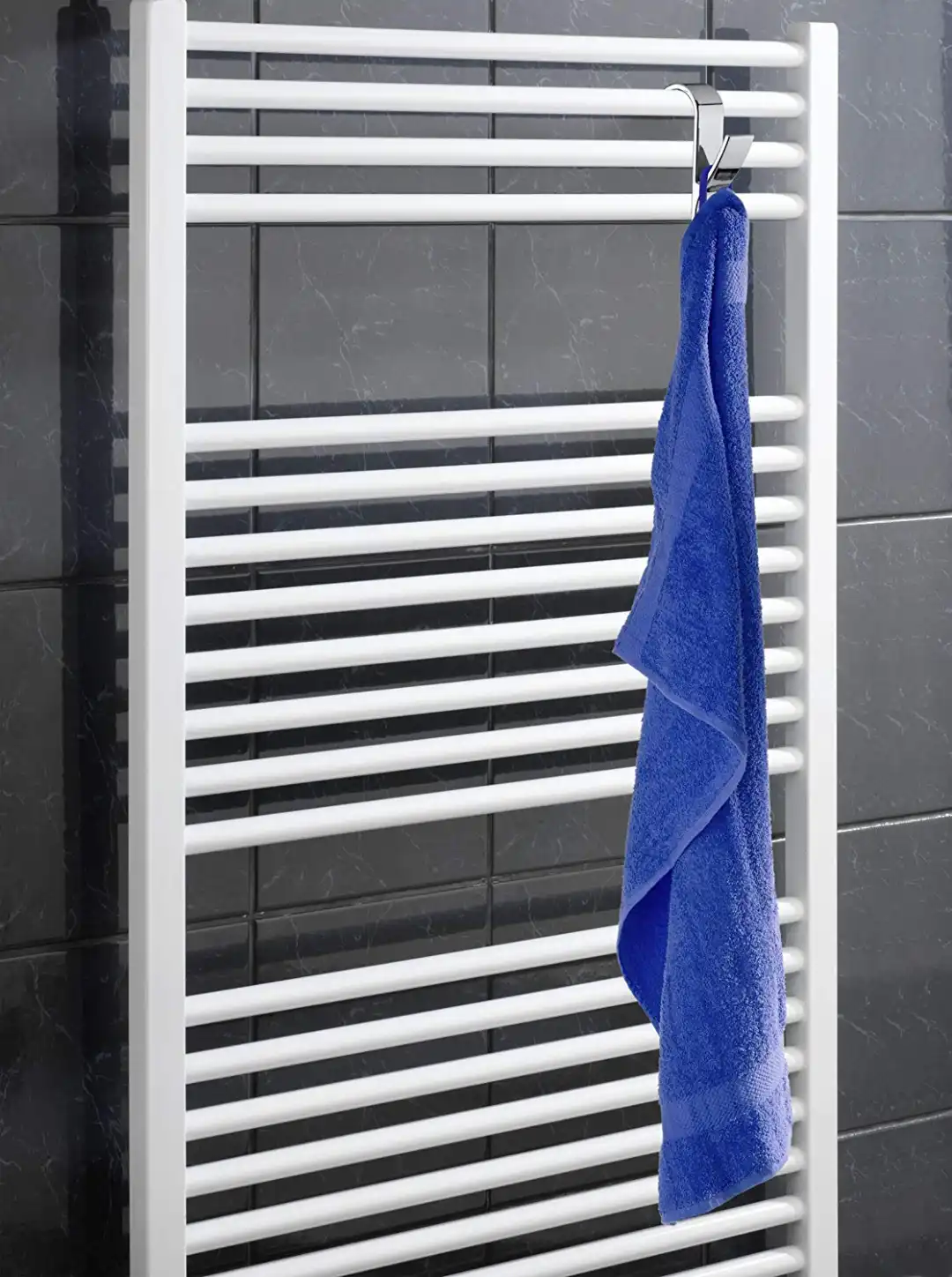 Gancio per Radiatori Set di 2 Appendini per Termosifone in Plastica Cromata