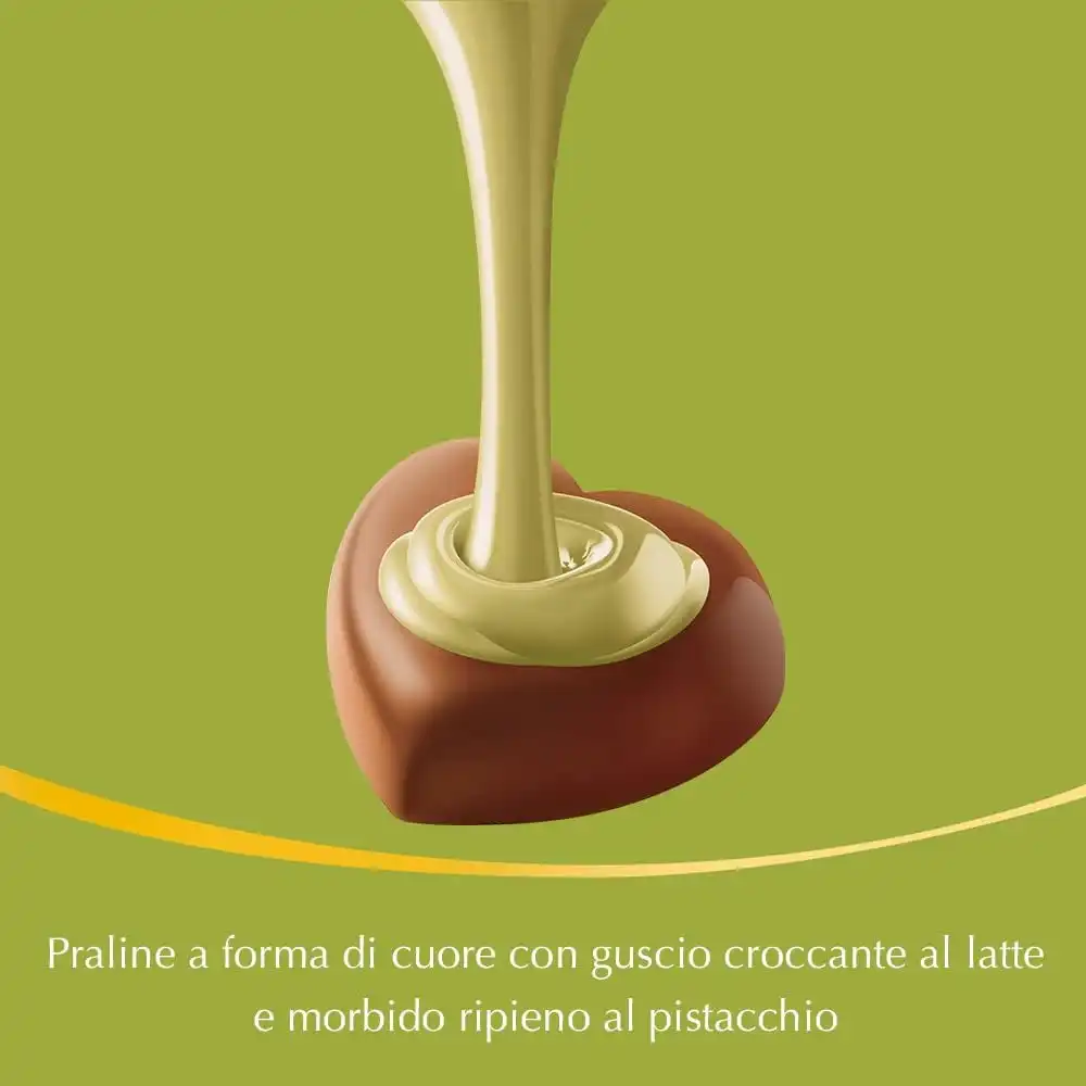 Lindt San Valentino Cioccolatini Lindor a Forma di Cuore al Pistacchio