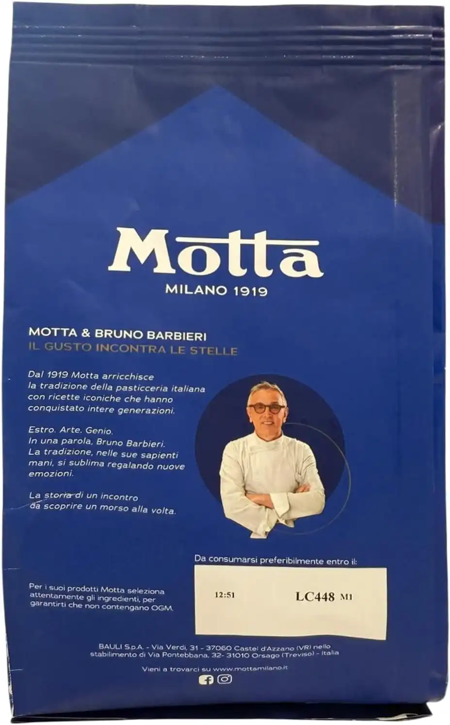 5x Motta Biscotti Krumiri Classici Con vaniglia Bourbon del Madagascar 5x290gr