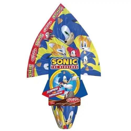 Dolfin Uovo di Pasqua Sonic the Hedgehog 220g - Edizione Speciale