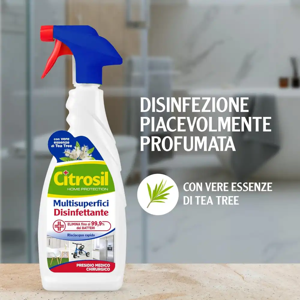 12x Citrosil Sgrassatore Multisuperfici Disinfettante Vere Essenze di Tea Tree