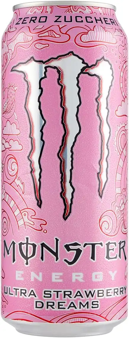 Monster Energy Ultra Strawberry Dreams Bevanda Energetica Senza Zuccheri 24x500m