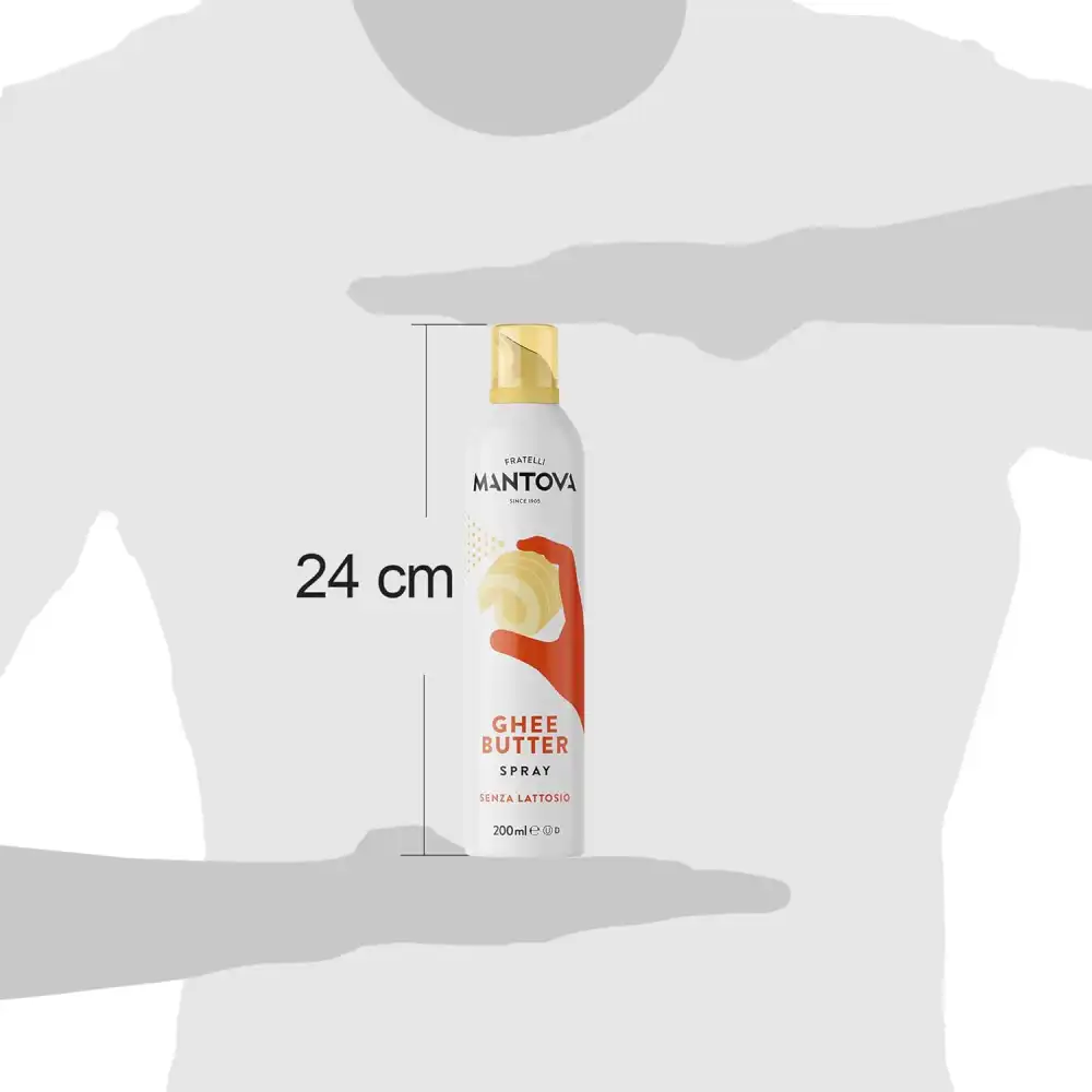 Ghee Butter Spray 200ml Burro Chiarificato Senza Lattosio Naturale Cucina Facile