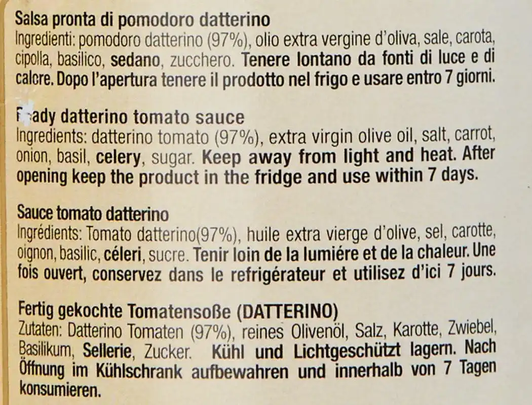 12x Agromonte Salsa Pronta di Pomodoro Datterino Fresco e Siciliano 12x330gr