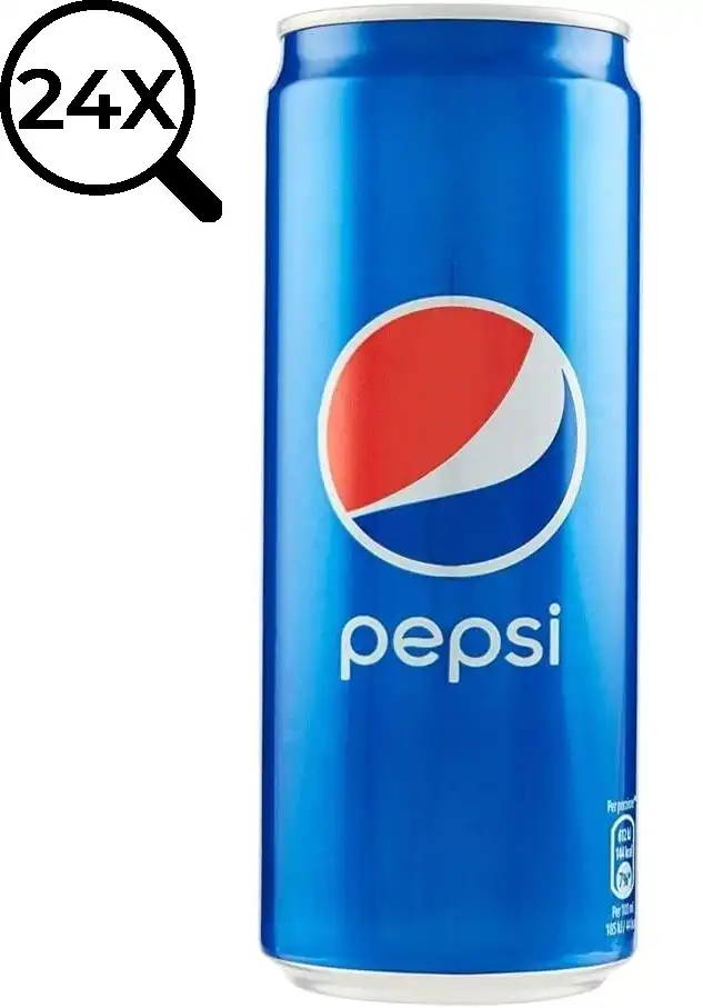 24x Pepsi Cola Bevanda Rinfrescante 24 Lattine da 330ml