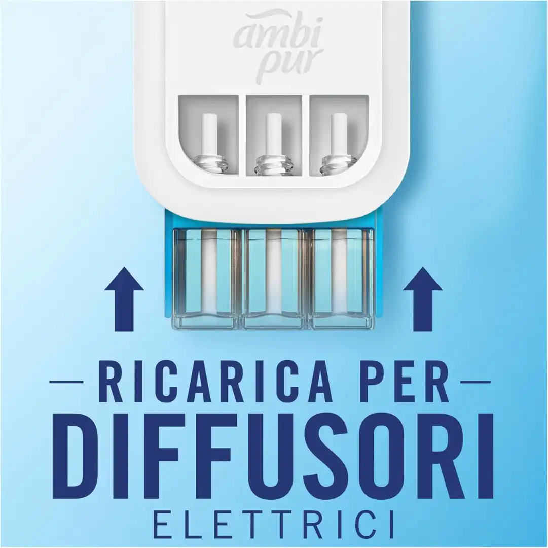 Ambi Pur 3Volution 4 Ricariche Cotone Profumatore Elettrico Elimina Odori