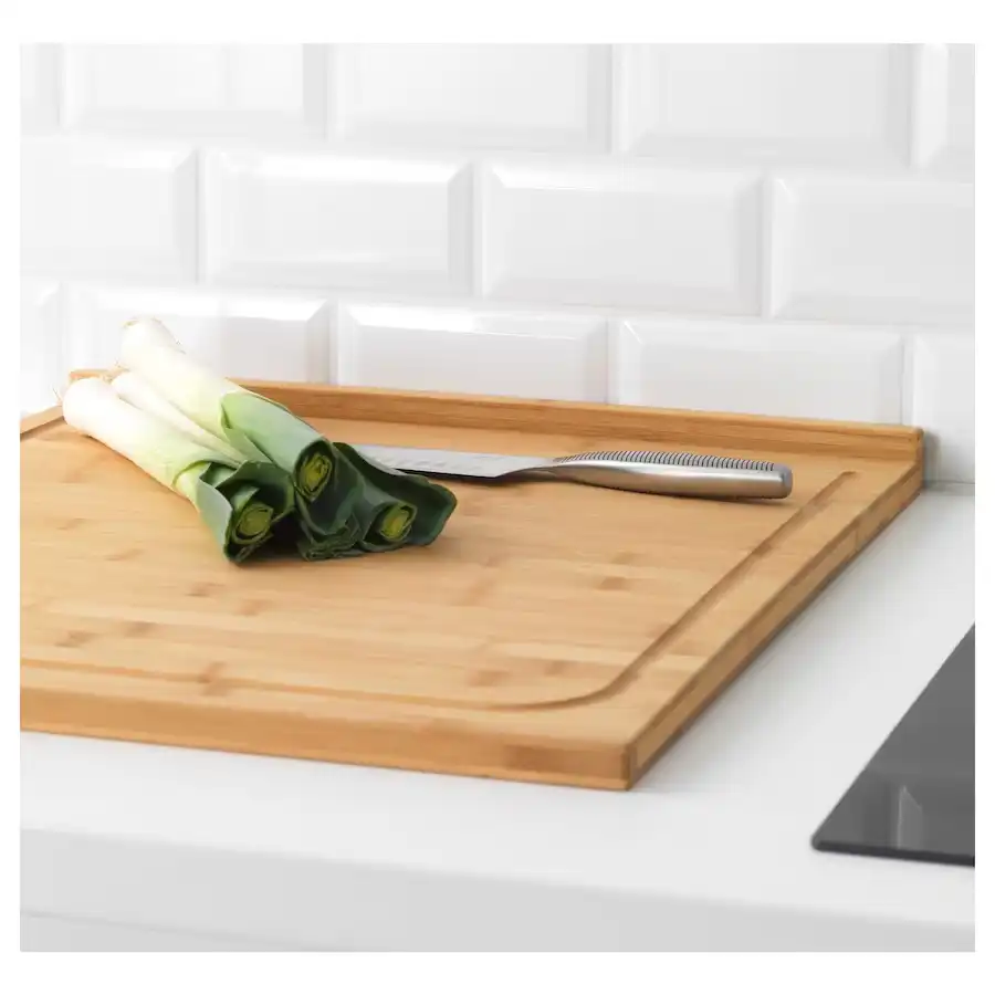 Tagliere in Bambù, 53x46 cm, Resistente, Ampio e Ideale per la Cucina