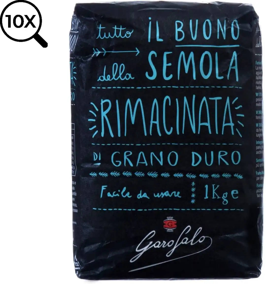 10 PEZZI GAROFALO SEMOLA RIMACINATA KG1
