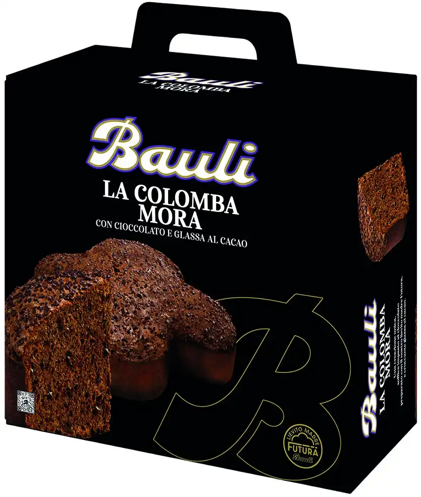 Bauli Colomba Mora 700g Soffice Dolce Pasquale Con Cioccolato e Glassa al Cacao