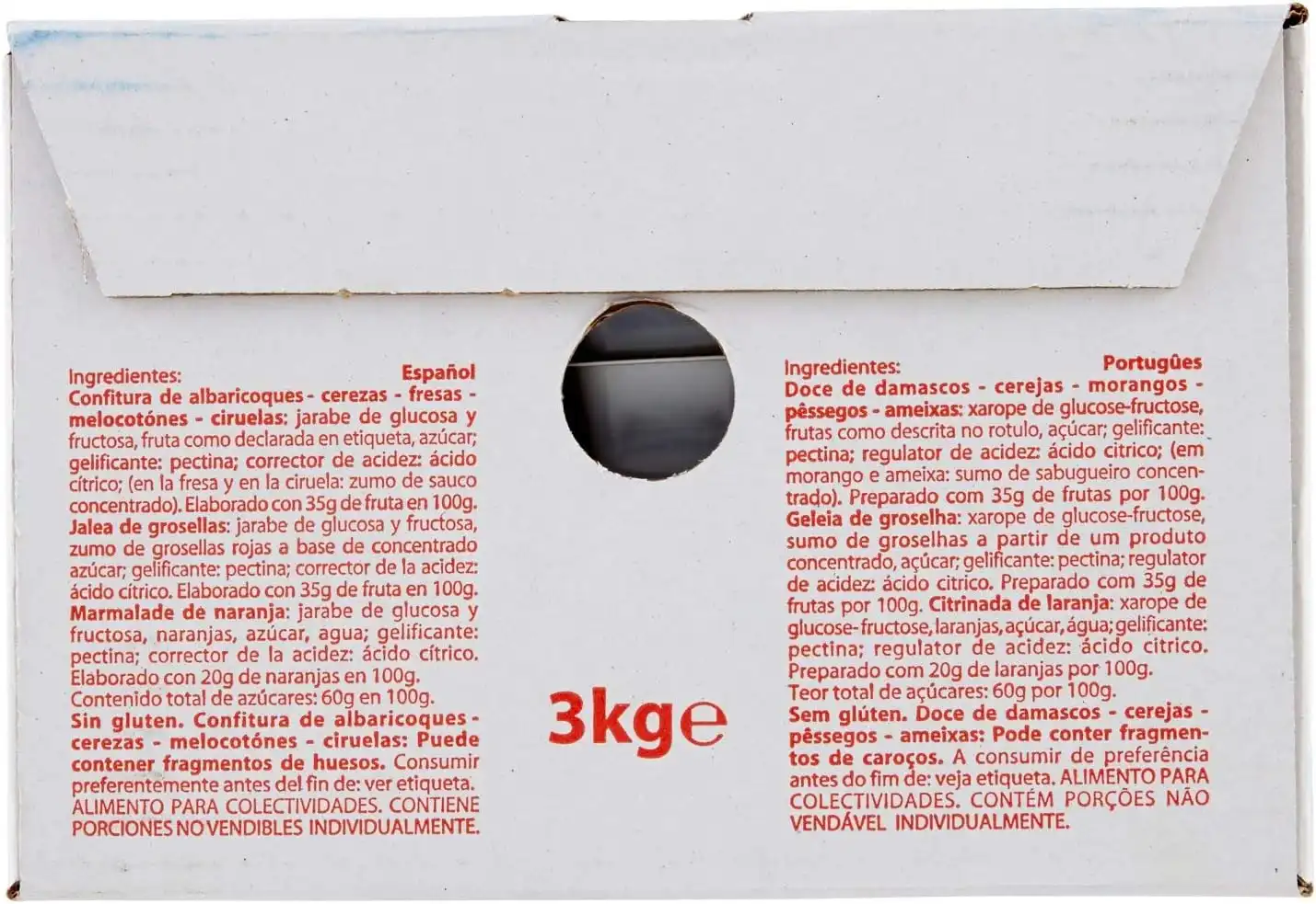 Viva Confettura Assortita Fragola, Albicocca, Ciliegia, Pesca 120grx25 - 3000g