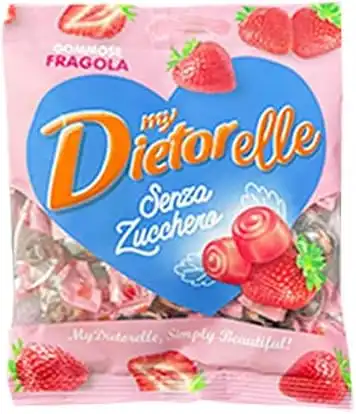4 Pezzi Sperlari Dietorelle Gr 70 Morbide Fragola senza zucchero