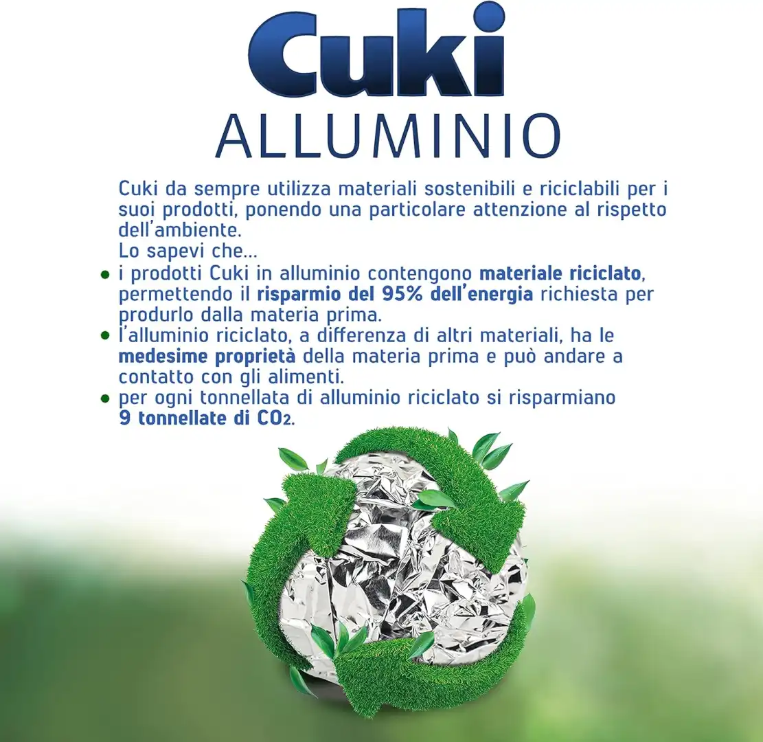Cuki Alluminio 150 Metri con Taglierina e Doppia Forza, Resistente e Pratico