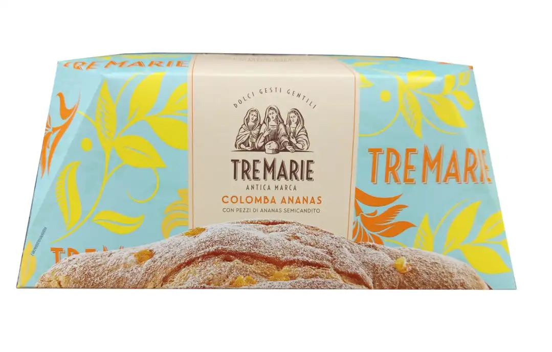 Tre Marie Colomba Ananas 800g - Dolce Pasquale con Pezzi di Ananas Semicandito
