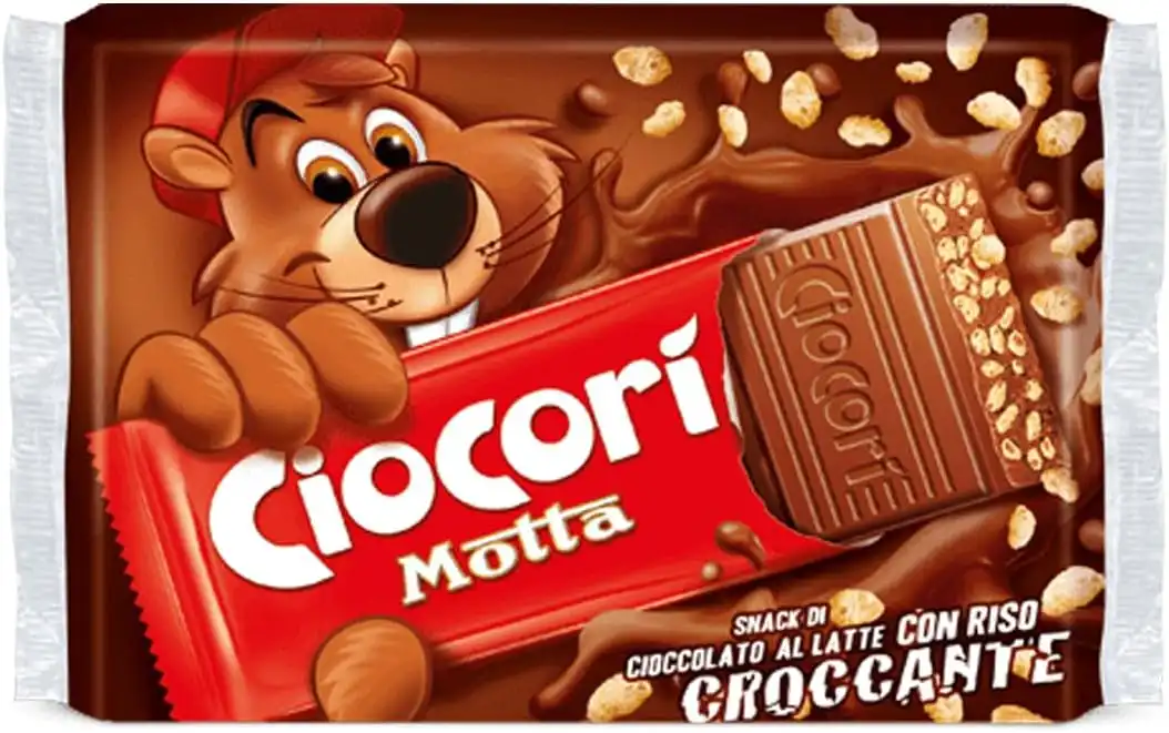 5x Ciocori Motta Snack di Cioccolato al Latte con Riso Croccante 5x110g