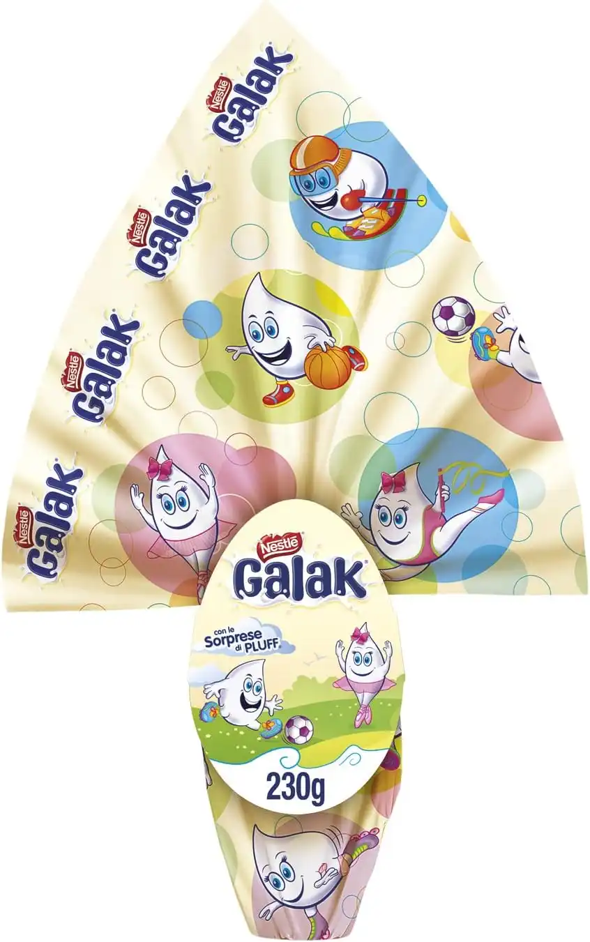 Perugina Uovo di Pasqua Galak Bianco, 240g - La Dolcezza del Cioccolato Bianco