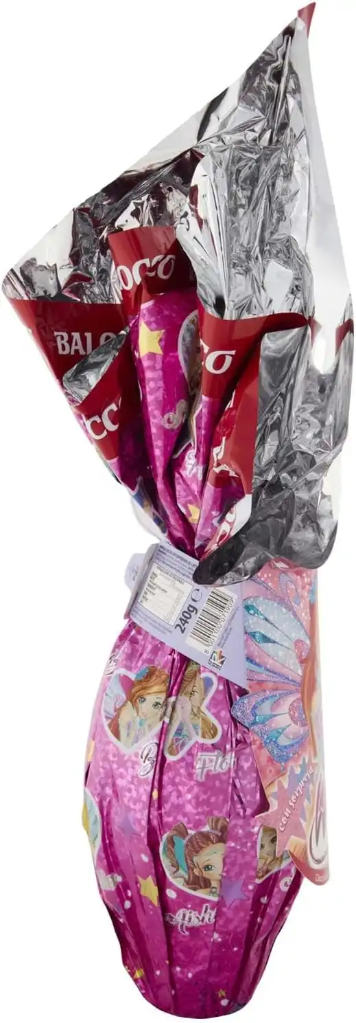 Balocco Uovo Winx 240g Il Dolce delle Winx, Con Sorprese e Cioccolato di Qualità