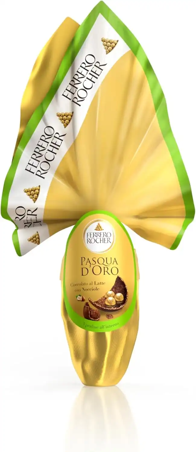 Ferrero Rocher Uovo di Pasqua 2025 212,5g – Cioccolato e Nocciole Croccanti!