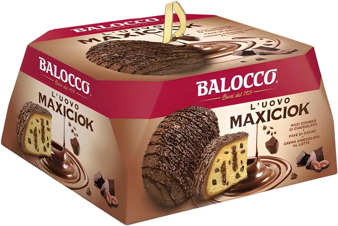 Balocco Maxiciok 750g – Dolce con Crema al Latte e Pezzi di Cioccolato Fondente