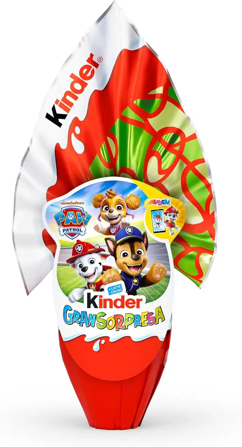Kinder GranSorpresa Paw Patrol 150g Cioccolato Latte Uova di Pasqua 2026