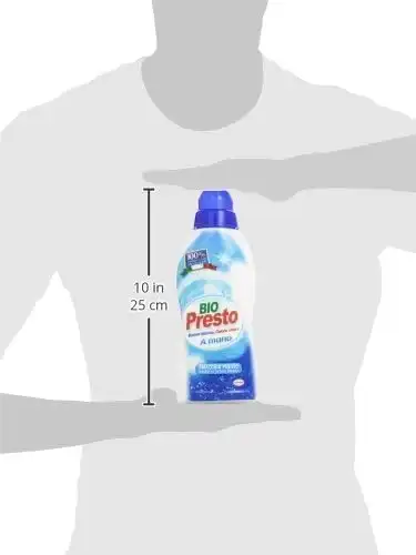 Bio Presto Liquido Smacchia Presto a Mano, Anche in Acqua Fredda, 750 ml x 8