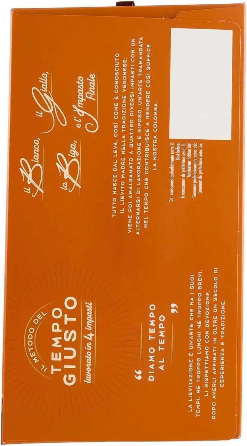 Paluani Colomba Classica Dolce Pasquale Tradizionale con Glassa e Mandorle, 700g