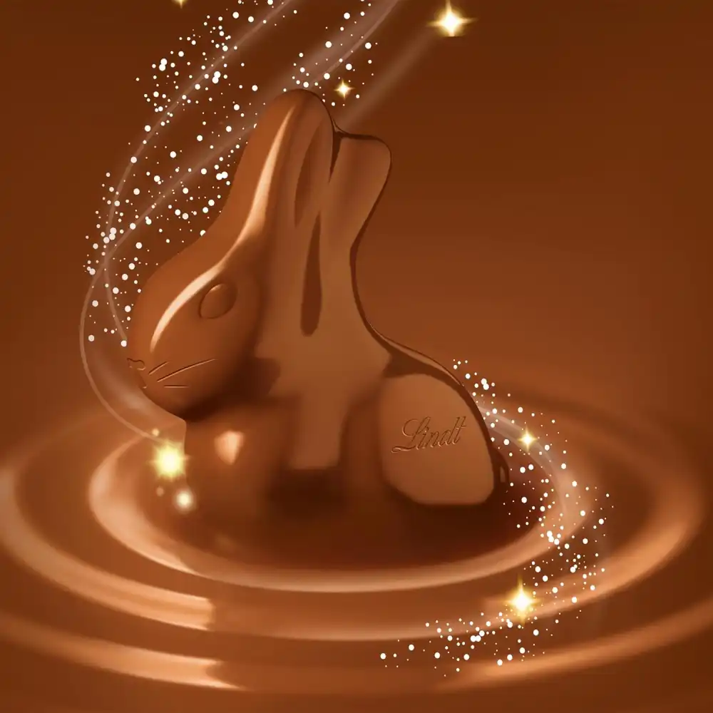 Lindt Gold Bunny Pack 5x50g - Confezione con 5 Coniglietti di Cioccolato