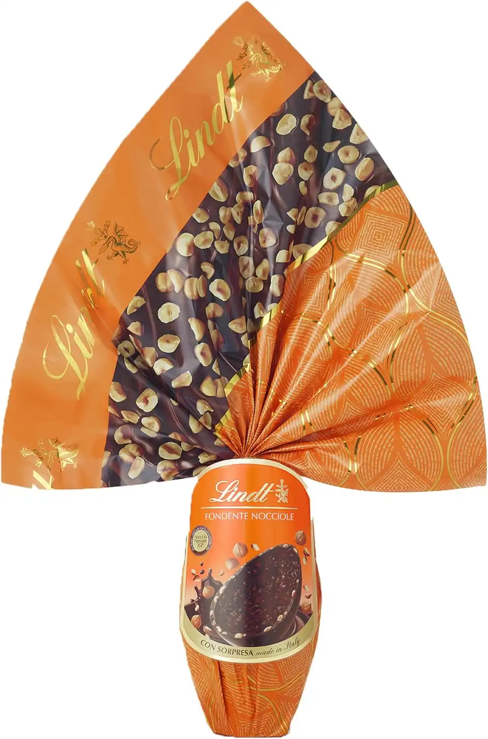 Lindt Uovo di Pasqua Cioccolato Noccionoir con Nocciole Piemonte IGP, 320g
