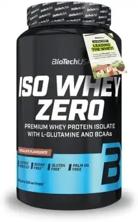 BioTechUSA Iso Whey Zero - Proteine Isolate, Biscotti e Crema, 908g