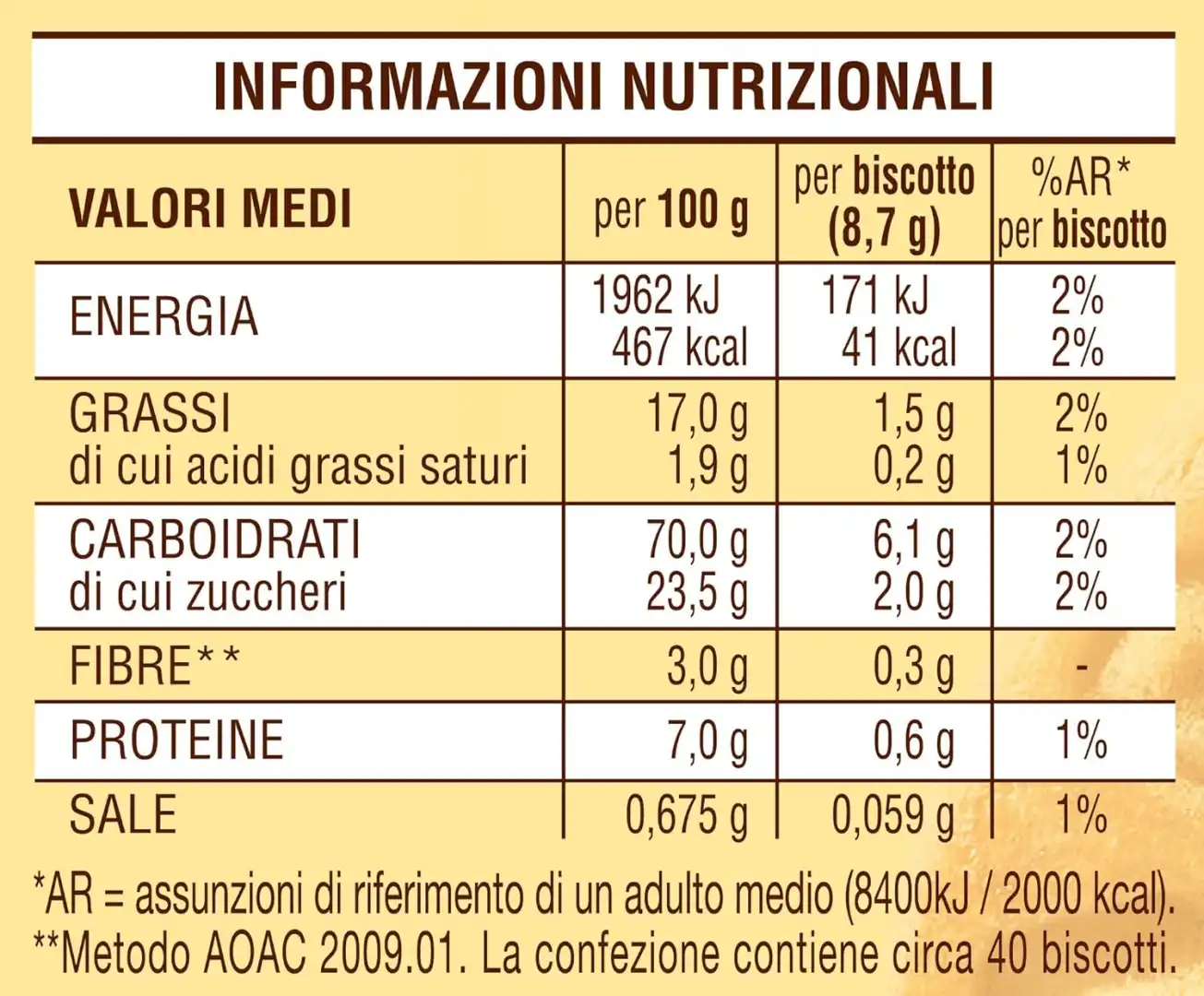 Biscotti Mulino Bianco Tarallucci - 350g - Confezione da 6 Pacchi