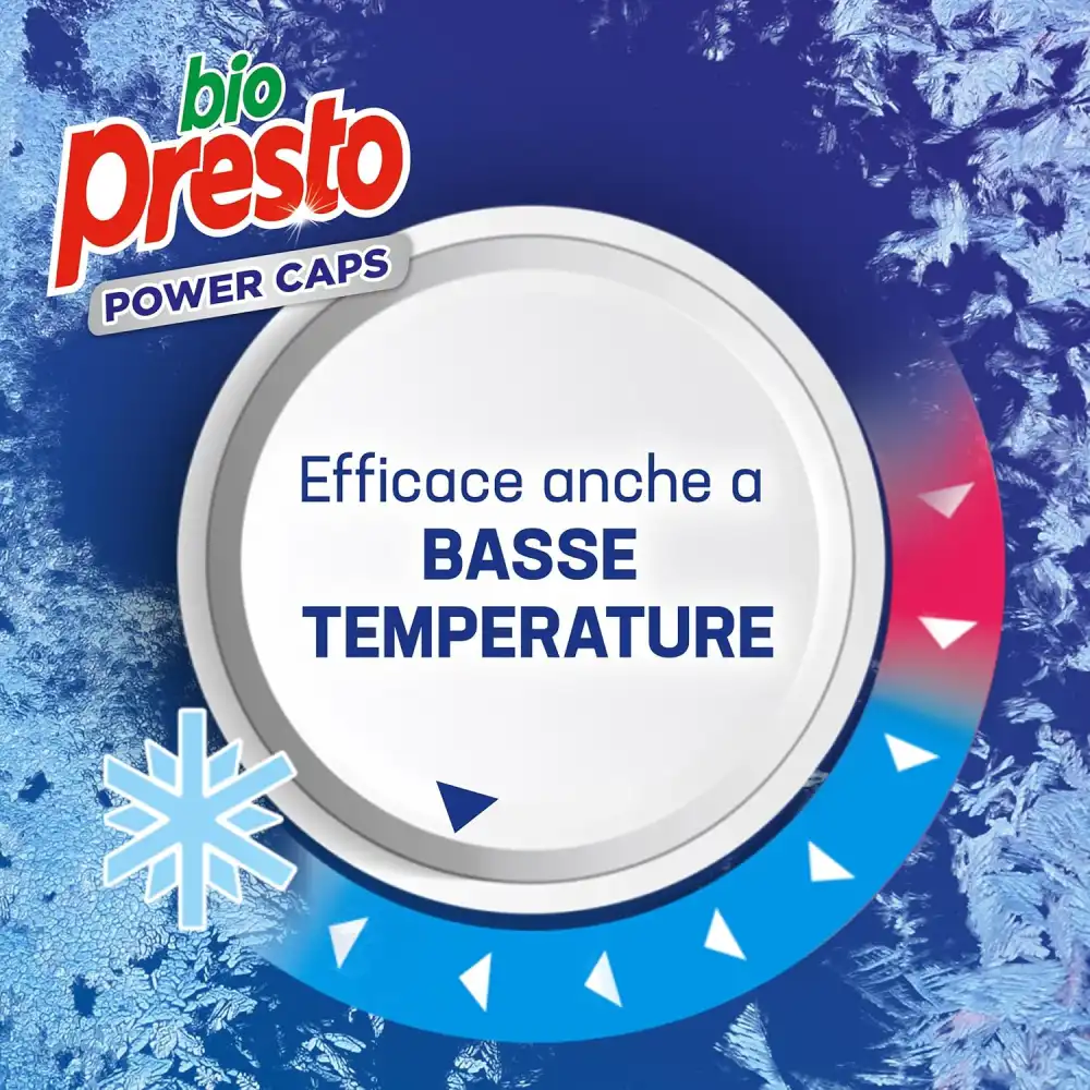 Bio Presto Power Caps Classico, Detersivo Lavatrice Predosato, 54 Lavaggi