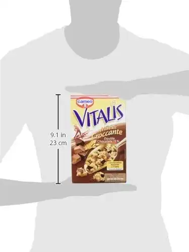 Cameo Vitalis Croccante con Cioccolato Fondente e al Latte, 300g Confezione da 8
