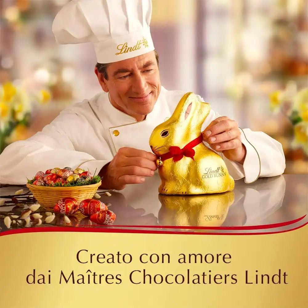 Lindt Gold Bunny XXL 1kg – Coniglio di Cioccolato al Latte Svizzero