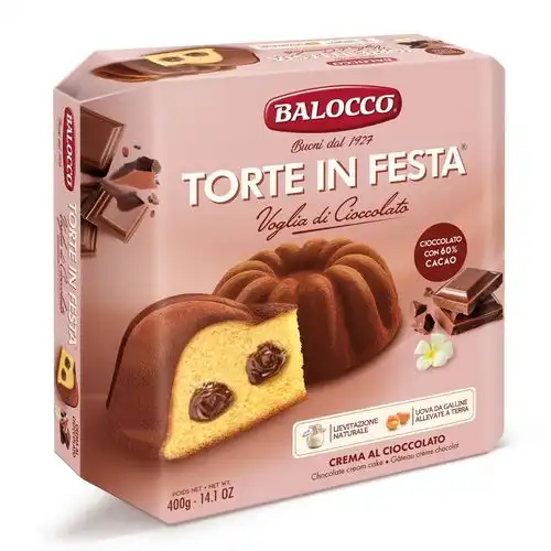 Balocco Torte in Festa - Torta al Cioccolato Soffice e Golosa, 400g