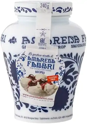 Amarena Fabbri 600g, Confezione da 3 Pezzi Sciroppate per Dolci Gelati e Dessert