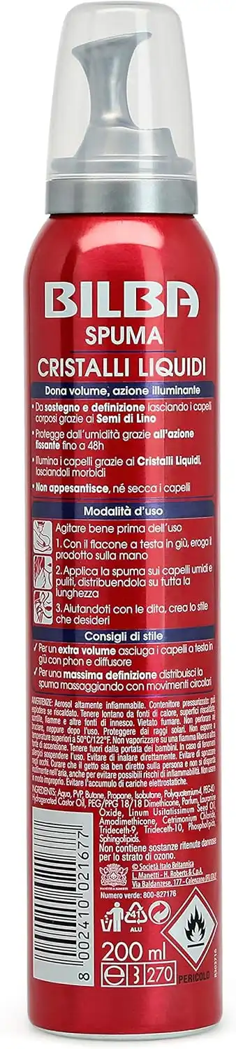 12x Bilba Spuma Extraforte con Semi di Lino e Cristalli Liquidi 12x200ml