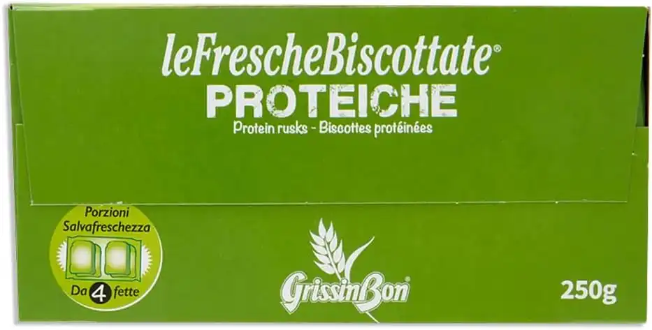 GrissinBon Le Fresche Biscottate Proteiche 8x250g Porzioni Salva Freschezza
