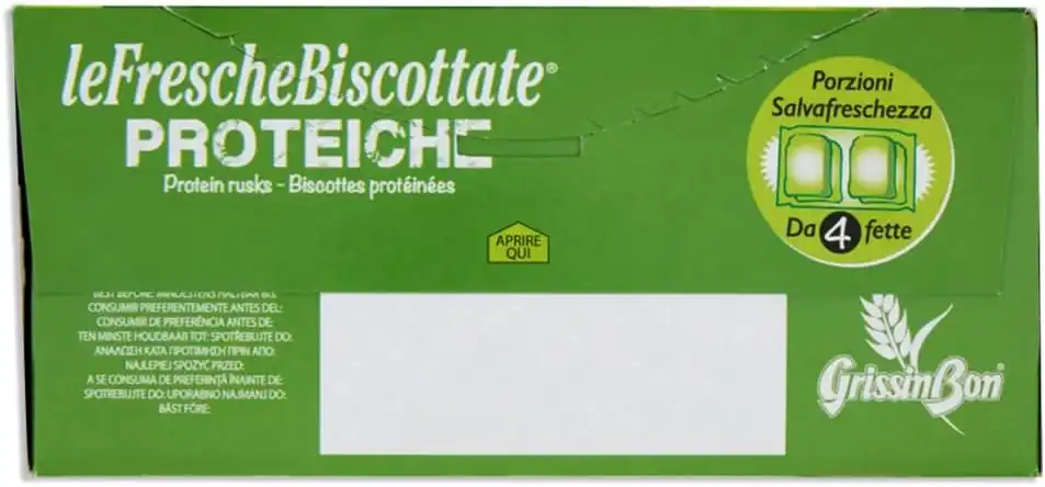 GrissinBon Le Fresche Biscottate Proteiche 8x250g Porzioni Salva Freschezza